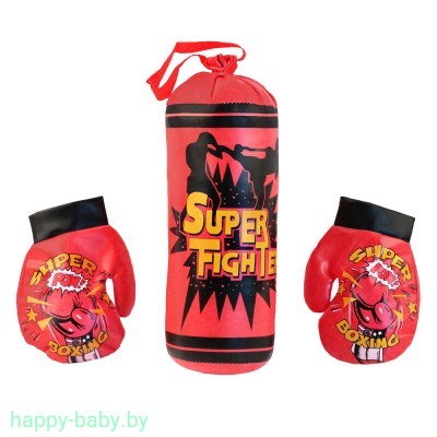 Набор для бокса "Super Fight", груша и перчатки, арт. 183A-20
